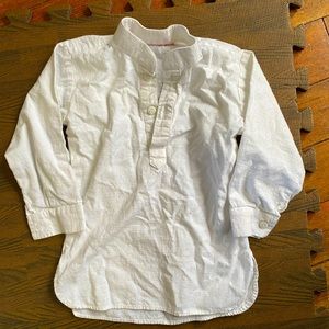 🌸3/$10🌸 white linen shirt with buttons